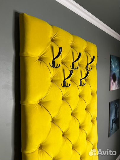 Мягкая прихожая банкетка стеновая панель вешалка