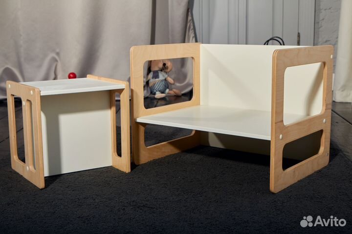 Детские стул и стол растущие / Монтессори мебель