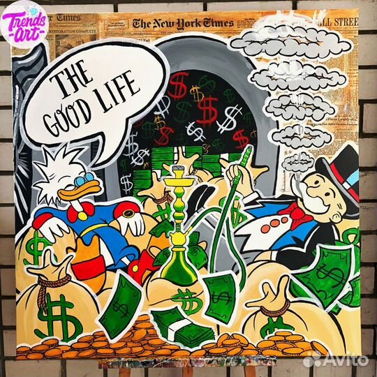 Купить постер картину маслом акрилом для интерьера