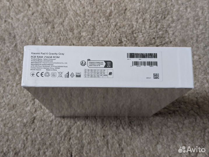Xiaomi pad 6 8/256 gb global version, новый