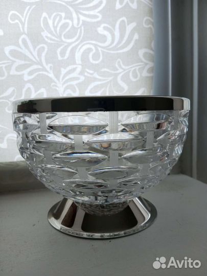 Ваза конфетница хрусталь
