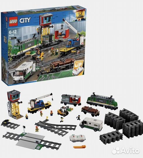 Конструктор lego City Trains Товарный поезд 60198