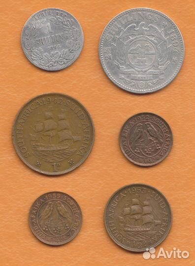 Монеты Южная Африка 1894 1955 гг