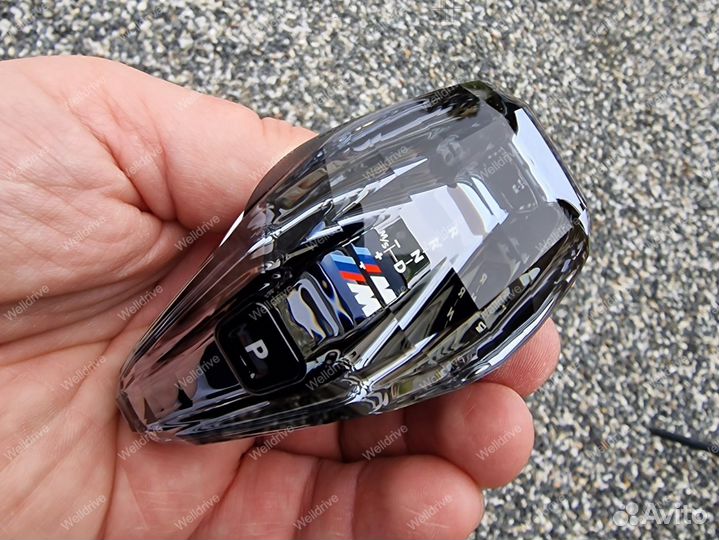 Ручка кпп хрусталь BMW X5 F15 М лого с EVO