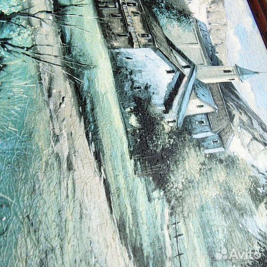 Картина репродукция в шикарном цвете мята дерево в