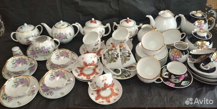 Сервиз чайный Дулёво Сирень Вербилки Барбарис