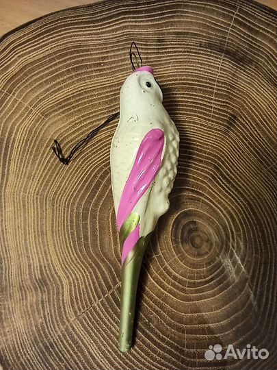 Ёлочная игрушка попугай СССР