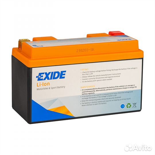 Аккумулятор exide Li-ion elt9b 36Wh 190А (EN)