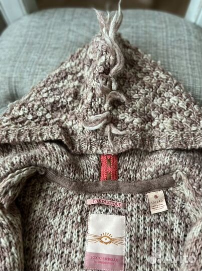 Кофта на молнии с капюшоном для девочки