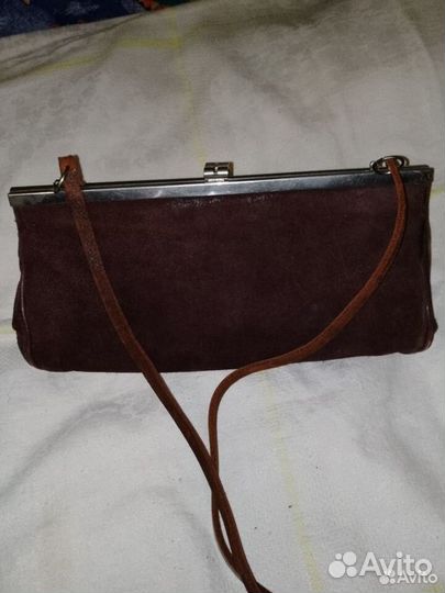 Сумка,Клатч женский натуральная замша и косметички