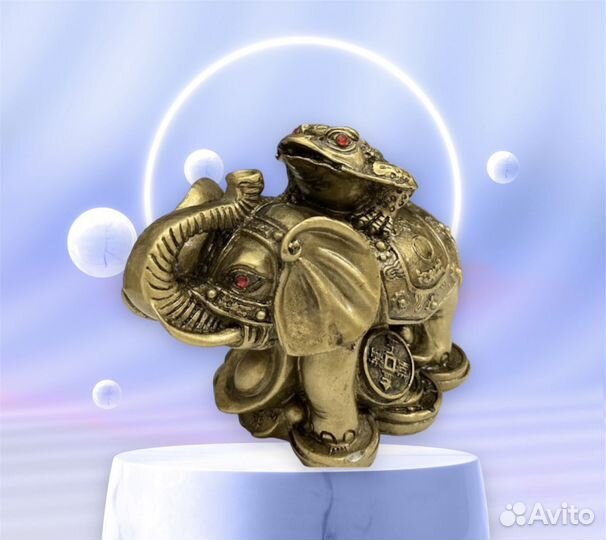 Статуэтка Слон жаба фэн-шуй