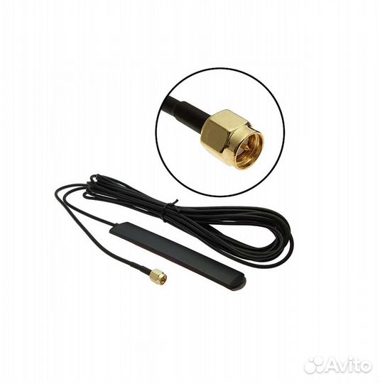 1 шт Антенна GSM выносная GSM 2db RG174 5m SMA-P