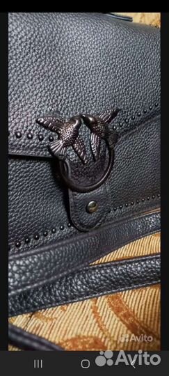 Сумка через плечо черная