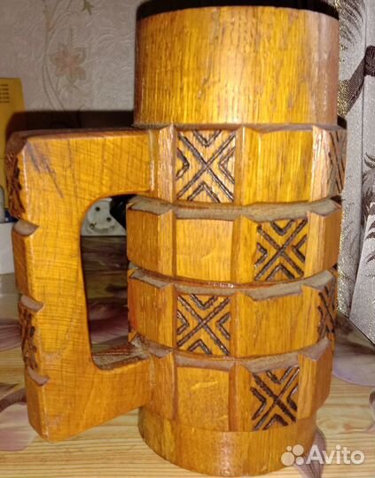 Кружка деревянная