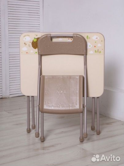 Детский стол и стул Nika складной комплект