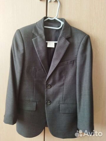 Пиджак школьный для мальчика 128