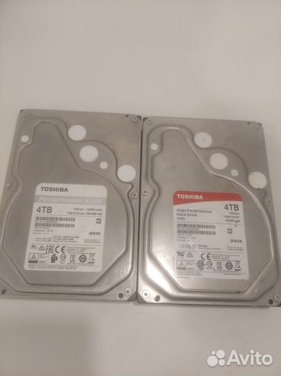 HDD Toshiba hdwe140 4гб (2 штуки)