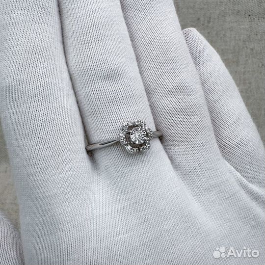 Кольцо с бриллиантами. Размер 18,5, №Z363124N2