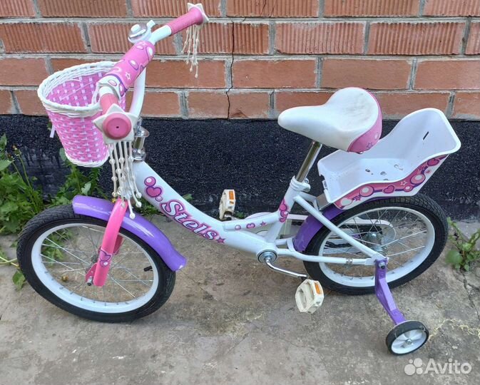 Детский велосипед stels echo 16 V020 Белый/розовый