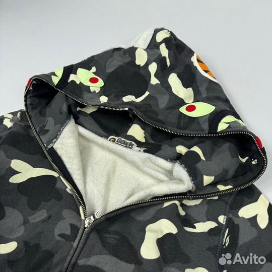 Зип худи A Bathing Ape Shark Full Zip Hoodie Glow