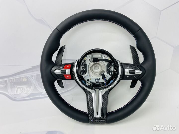 Карбоновый руль BMW F15 F85 с подогревом