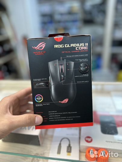 Мышь ROG gladius II core