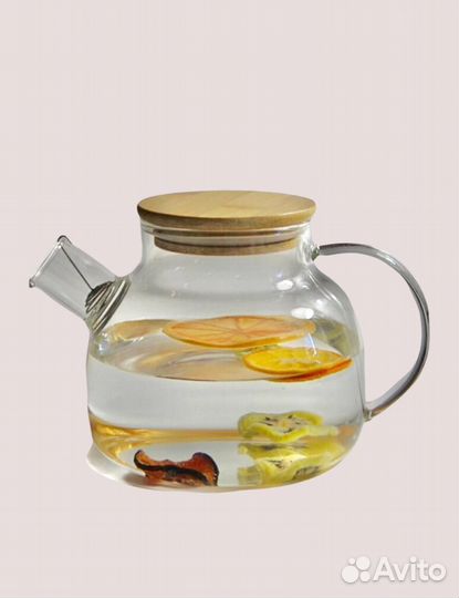 Чайник стеклянный заварочный жаропрочный