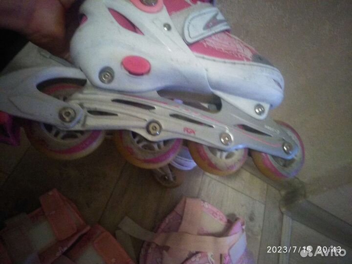 Роликовые коньки детские раздвижные