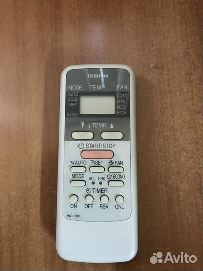 Пульт сплит системы Toshiba
