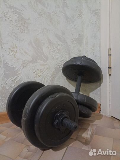 Гантели разборные 8кг + 2 эспандера в подарок