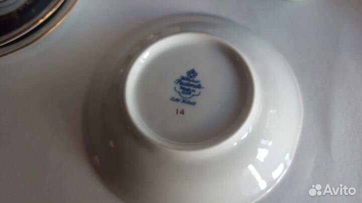 Кофейный сервиз Volkstedt Pastorale Echt Kobalt