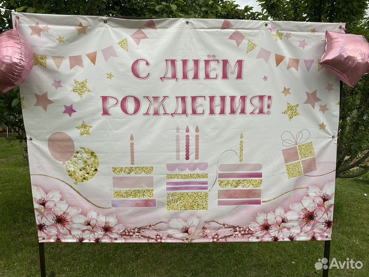 Банер на день рождения фотозона