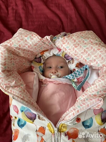 Конверт одеяло трансформер детский на выписку