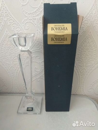 Подсвечник хрустальный Богемия