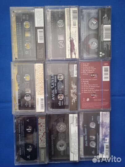 Madonna Seline Dion Avril Lavigne аудиокассеты