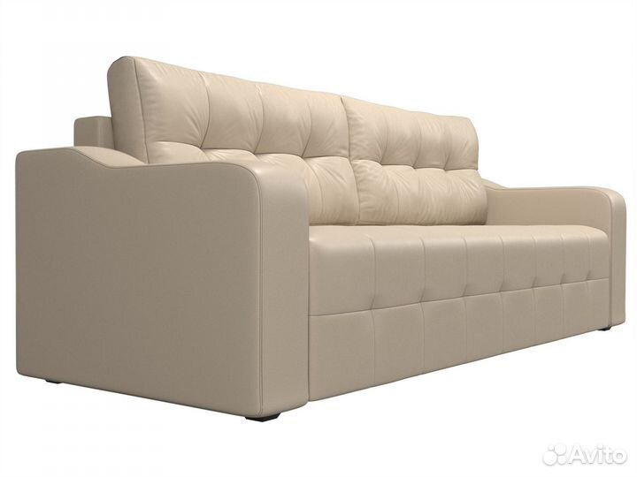 Диван прямой Лиссабон, экокожа, бежевый. Москва