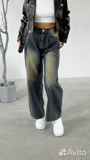 Джинсы багги