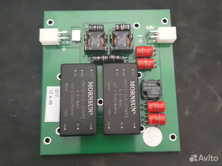 Плата двойного преобразования 12в-48в