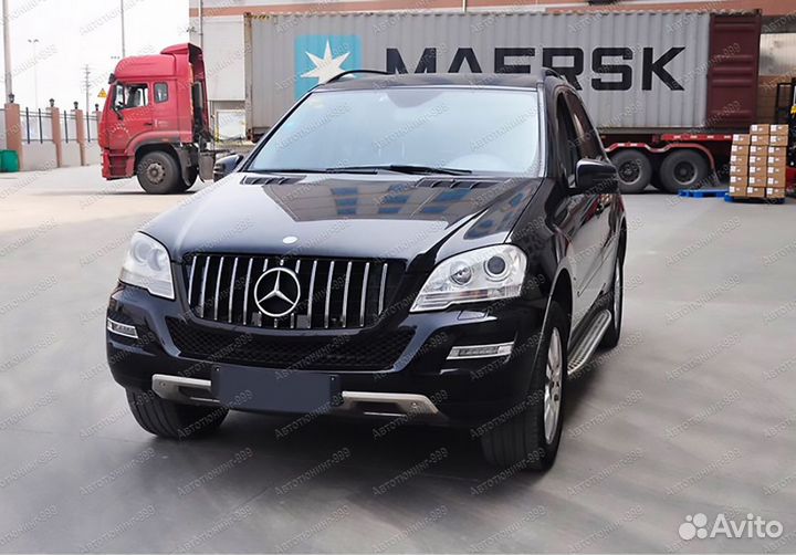 Решетка радиатора мерседес мл 164 GT дизайн эмелка