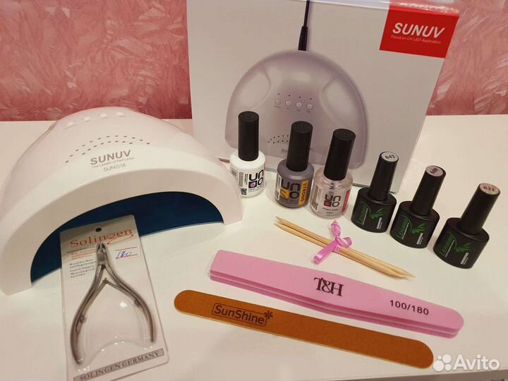 Маникюрный набор с лампой уно 123