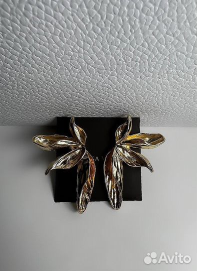 Серьги стиль Zara винтаж объемные