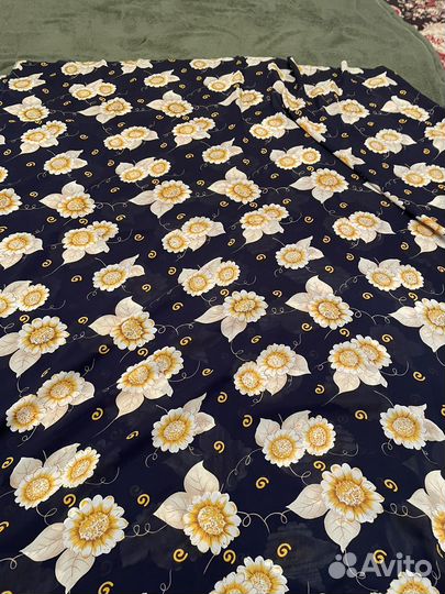 Ткань натуральный шелк СССР