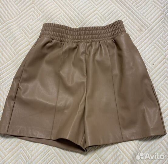 Шорты женские кожаные