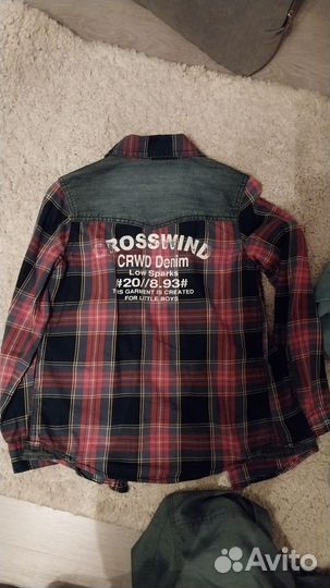 Стильные Рубашки на мальчика 122-128