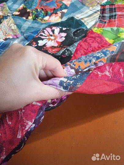 Одеяло лоскутное ручной работы