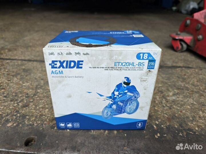 Аккумулятор AGM Exide новый 18 Ah