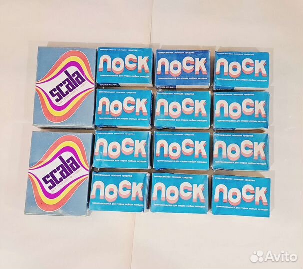 Моющее средство Лоск гдр, Scala, Мыло, Сода СССР