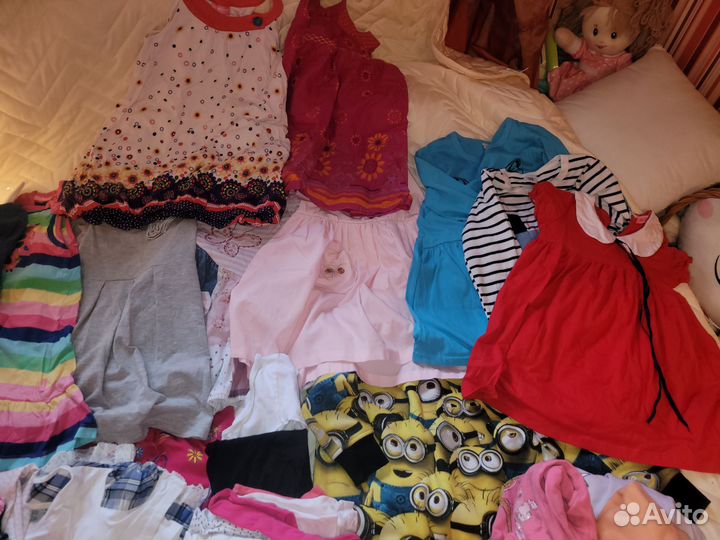 Пакеты одежды на девочку р.104-116