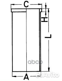 89 434 190 гильза d79.5 Audi 80/100/A4/A6, VW