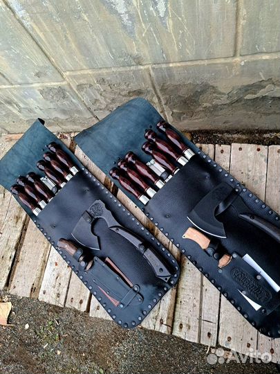 Подарочный набор шампура нож кизляр в чехле